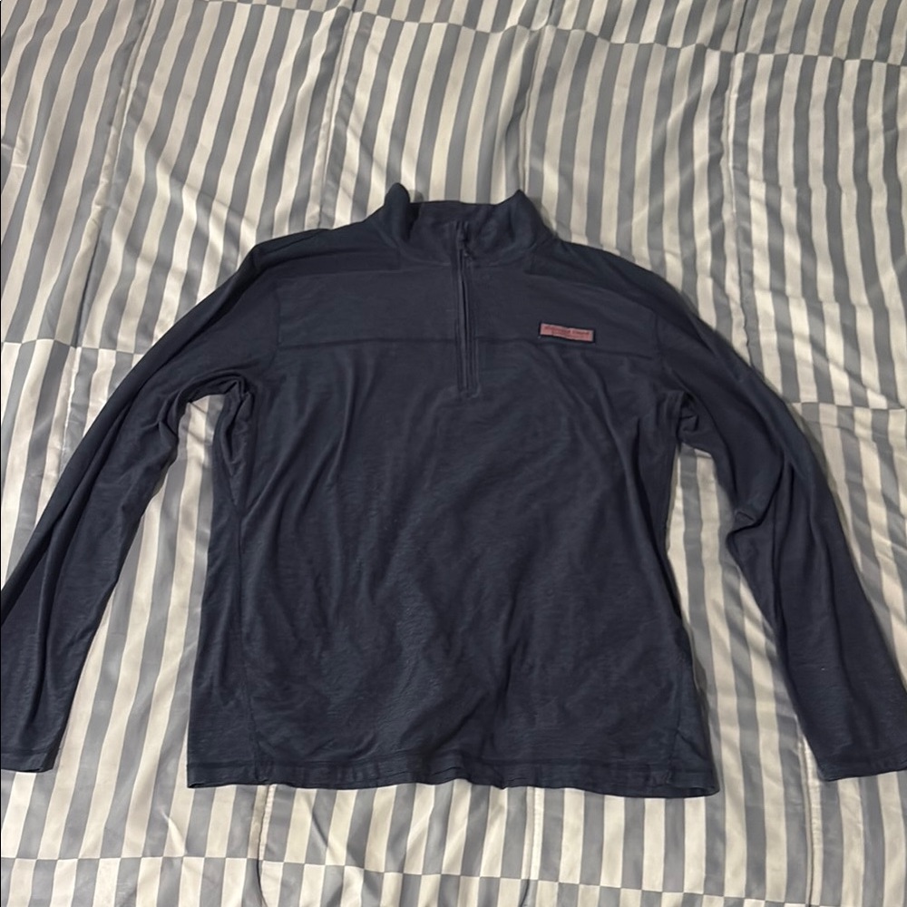 Vineyard Vines Blue Zip Up Sweater